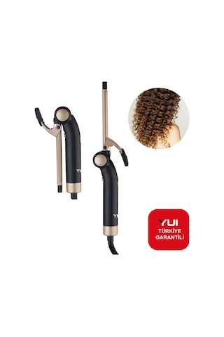 Yui KB3038 Afro Dalga 9 MM Seramik Plaka Katlanabilir Kıvırcık Saç Şekillendirici Maşa