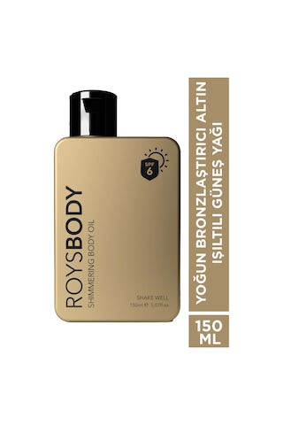 Roys Beauty Shimmering Body Oil SPF6 150 ML