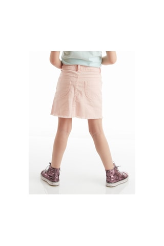 Pembe Denim Mini Kız Çocuk Etek