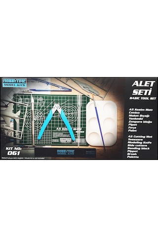 Hobbytime 061 Maket İçin El Aletleri Seti, 8 Parça-33864