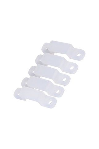 Ximistore9 12mm Led Işık Şeridi Silikon Klembi, Su Geçirmez, 100 Adet Paket, Dayanıklı Montaj Aracı