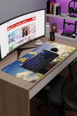 Vinland Saga Anime V1 - 90x40 Xxl Gaming Kauçuk Kaymaz Taban Mouse Pad Fare Altlığı