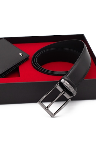 Pierre Cardin Deri Cüzdan & Kemer İkili Set Pc2209k-3234a55 Siyah