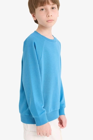 Defacto Erkek Çocuk Bisiklet Yaka Basic Düz Sweatshirt E8415a825aube278 Mavi