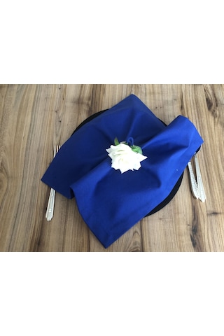 Saks Mavi Kumaş Peçete 6 Adet 40x40 Cm Çok Renkli