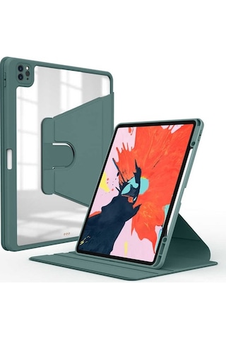 iPad Uyumlu Pro 12.9 Uyumlu 2020 (4.Nesil) Kılıf Zore Nayn Dönebilen Sta