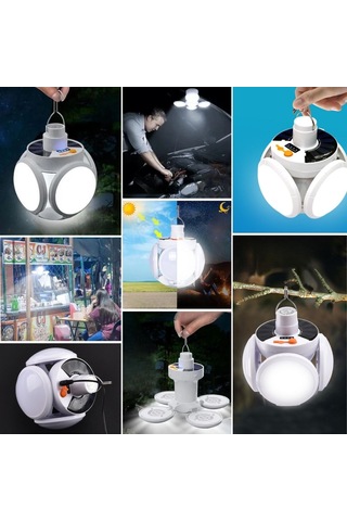 Periboia 5 Ledli Kanatlı Lamba Güneş Enerjili Solar Aydınlatma As Çok Renkli