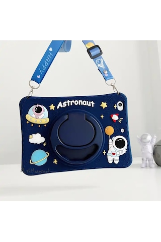Samsung Galaxy Uyumlu Tab A9 Plus 11 İnç Sm-x110 Kılıf Astronot Çocuk