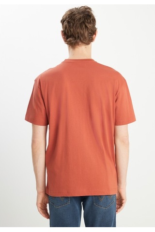 Relaxed Fit Small Logo Erkek T-shirt Wrangler Kiremit