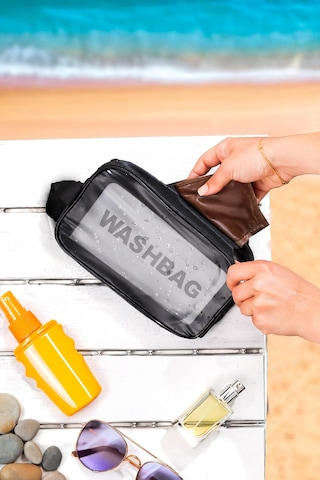 Porsima 3140 2li Şeffaf Seyahat Ve Makyaj Çantası Su Geçirmez Organizer Washbag