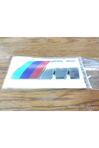 Bmw M Krom Kaplama Bagaj Arması Yazısı Logosu 3m 3d Abs Bmw E46 M Rozeti 8cm X 3cm M Logo