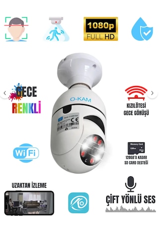O-kam-4045 2mp Ampül Kamera 4mm Lens Wifili