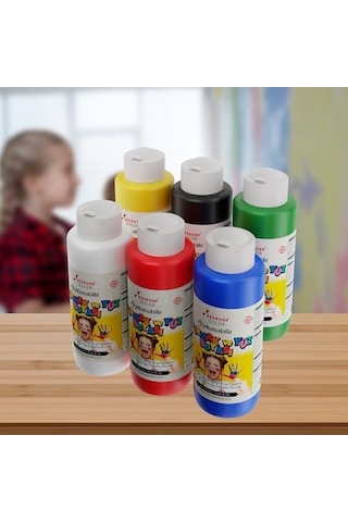 Ana Renkler Parmak Boyası 6&apos Lı Set 6x120ml Diğer