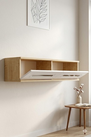 Da1220dbs Rany Dresuar , Antre Hol Rafı Safirmeşe-beyaz-silver 120cm