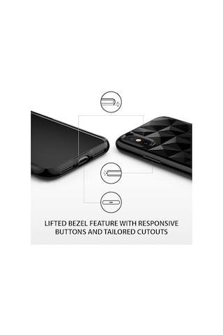 Ringke Air Prism 3d Elmas Yansıması Apple Uyumlu iPhone X İle Kılıf Ink Black
