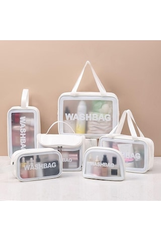 Trendooze Yüzme Yıkama Su Seyahat Seyahat Saklama Pvc Pembe Organizatör Geçirmez Fonksiyonlu Flat Çok Çantası Çantası Çantaları Çantaları Bag Qn Pembe