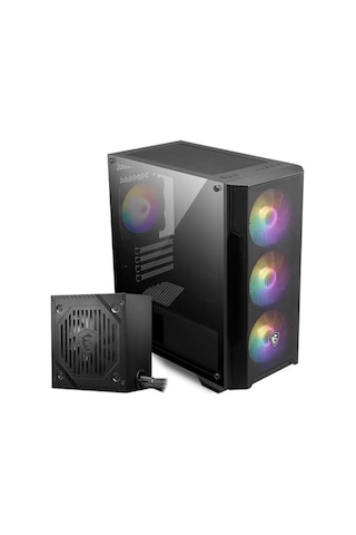 Msı Mag Forge M100a D60 600w 80+ Akrilik Yan Panel 3x120mm 1x120mm Argb Bronze Matx Gamıng Kasa