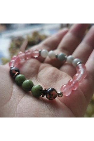 Teoman-Doğaltaş-Takı Yengeç Burcu Bilekliği Çok Renkli