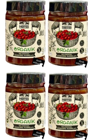 Organik Geleneksel Kuşburnu Marmelatı Glutensiz 4 Adet X 350 Gr 350 G
