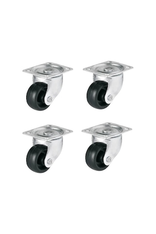 4 Adet Hts Döner Tablalı Mobilya Tekeri Çap: 28 Mm Kod : 338