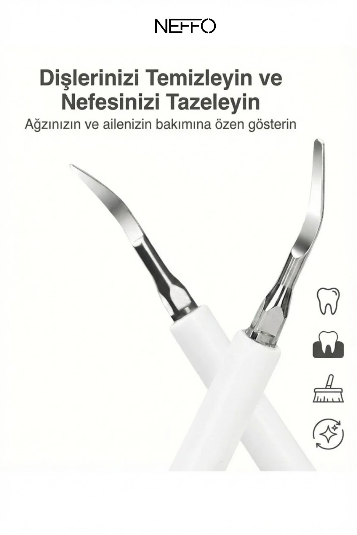 Ultrasonic Elektrikli Diş Fırçası Temizleyici Beyazlatıcı, 6 Mod, 3+1 Başlık, Ipx7 Su Geçirmez, Ultra Güçlü Diğer