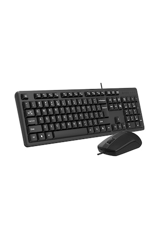 A4Tech KK-3330 Kablolu USB Multimedya Q Klavye Mouse Set