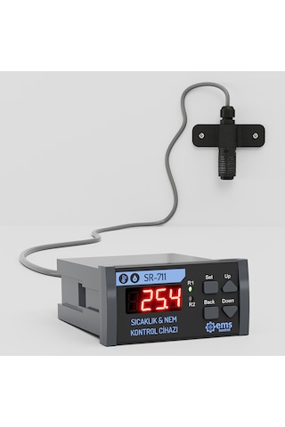 Ems Kontrol - Panel Tipi Sıcaklık Ve Nem Kontrol Cihazı -40...+80 C