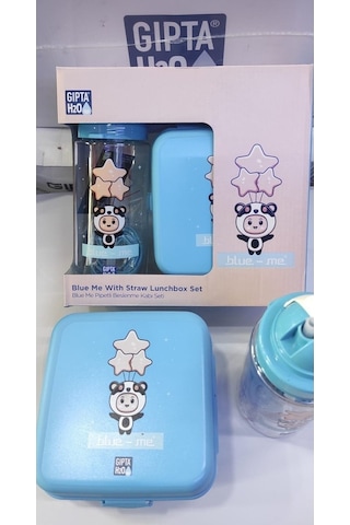 Gıpa Blue Me Trıtan Matara + Beslenme Kabı Mavi