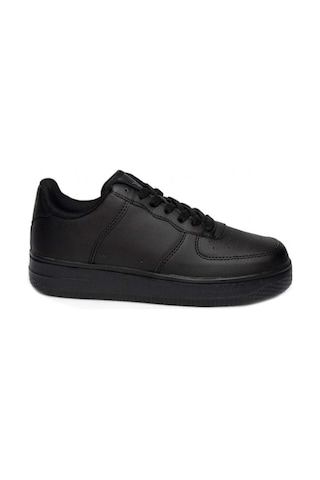 Best Of 042-26 Deri Anatomik Bağcıklı Erkek Sneaker Siyah
