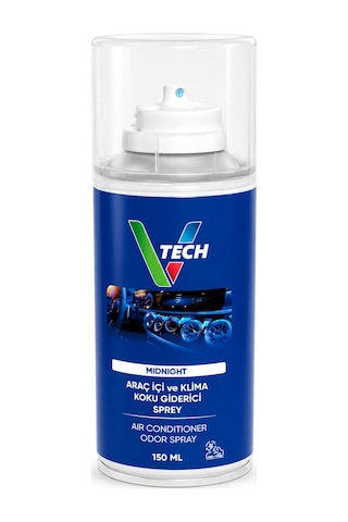 Vtech Midnight Araç İçi Ve Klima Koku Giderici Sprey 150 Ml