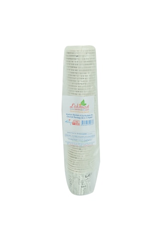 Lokman Avm Karton Bardak 4 Oz Kullan At Çay Kahve Sıcak Kağıt Otomat Bardağı 50'li 1 Paket