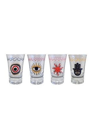 Rakle Fortuna 4'lü Shot Bardağı Seti 34 Cc