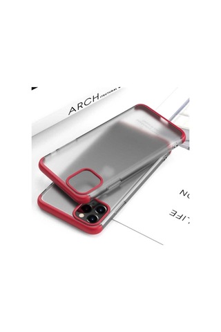 Apple Uyumlu iPhone 11 Pro Max Kılıf Zore Nili Kapak Kırmızı