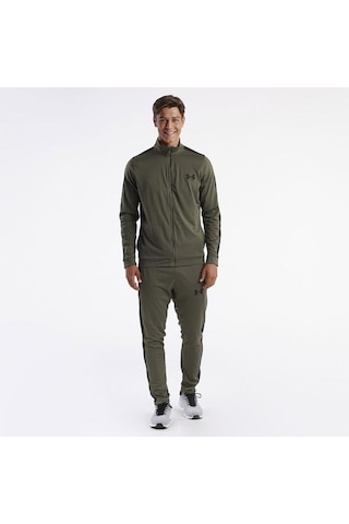 Under Armour Knit Track Erkek Yeşil Dik Yaka Eşofman Takımı Yeşil
