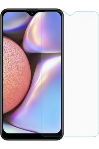 Samsung Uyumlu Galaxy A10S Arka Kapak Silikon Kılıf + Temperli Cam Ekran Koruyucu