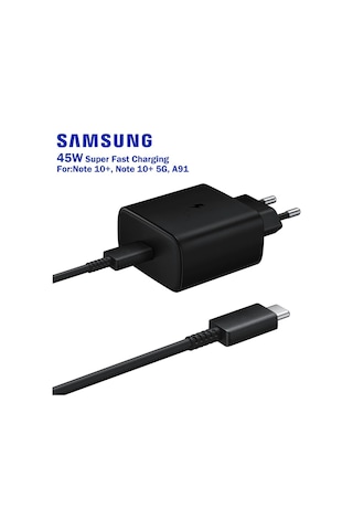 Samsung 45w Şarj Adaptörü Ve 5a Type-c Kablo Ep-ta845