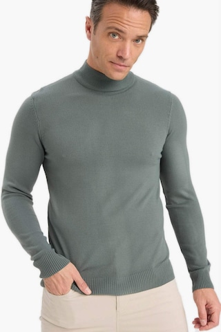 Defacto Slim Fit Dar Kesim Balıkçı Yaka Basic Düz Triko Kazak R1127az25wnkh412 Haki