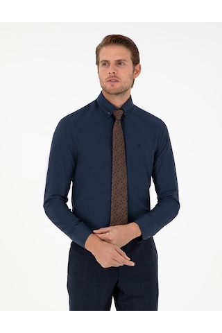 Pierre Cardin Erkek Lacivert Gömlek Desenli 50297998-vr033 Lacivert