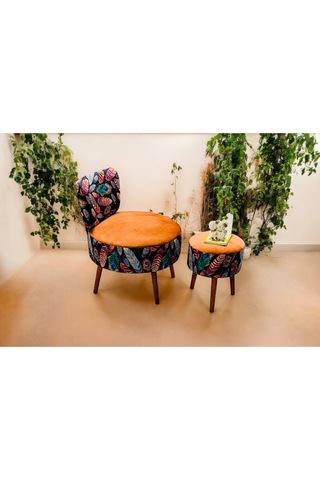 Çay Seti Tekli Koltuk Berjer Ve Puf Takımı Salon, Balkon, Ofis 2 Li Takım 686230
