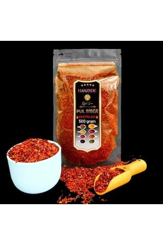 Hanzade Bitkisel Pul Biber Ekstra Çok Acı 500 G