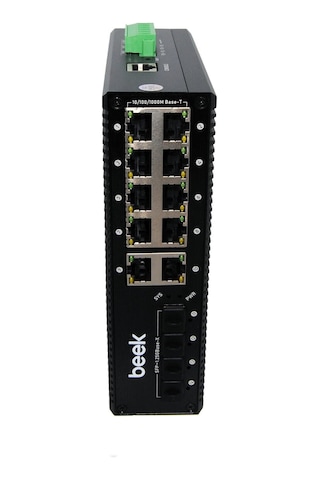 Yönetilebilir L2+ Endüstriyel Poe Switch 8 X 10/100/1000t Ieee802.3af/at Poe+ Port P-130902