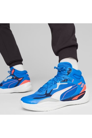Puma Playmaker Pro Mid 377902-08 Erkek Basketbol Ayakkabısı Mavi