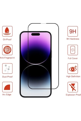 iPhone Uyumlu 15 Pro Max Tam Kaplayan Seramik Ekran Koruyucu