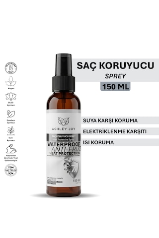 Ashley Joy Ultra Parlaklık, Elektriklenme Karşıtı, Isı Ve Neme Karşı Glow Etkili Koruyucu Saç Spreyi 150 Ml