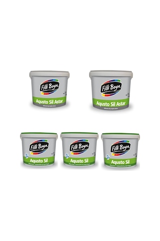 Aqustosil Dış Cephe Boyası 15 L. (3 Ad.) + Astar 15 L. (2 Ad.)