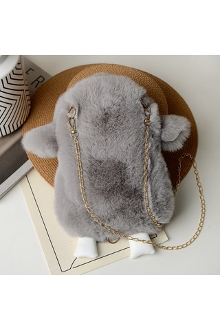 Sevimli Peluş Bebek Sırt Çantası-pembe Pembe