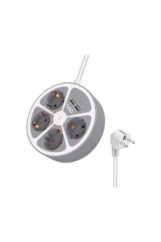 Vea Ve-g604yu 4'lü 2 Usb Li Anahtarlı 1.5 Metre Grup Priz