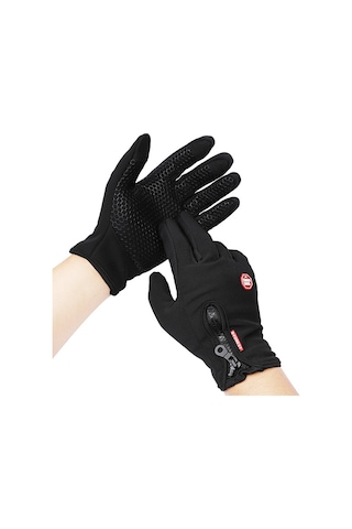 Vkemall Kışlık Dokunmatik Ekranlı Erkek Kadın Eldiveni - Outdoor Kayak Moto Sürüşü İçin Isı Sağlayan, Su Geçirmez Pu Fantezi Çok Renkli