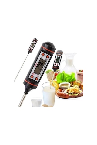 Dijital Termometre Tp101 300 C - Daldırma Tipi Gıda Termometresi