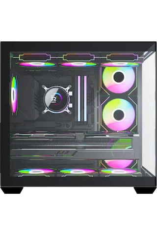 F7 Lite 7x Argb Fanlı Uzaktan Kumandalı Gaming Akvaryum Kasa